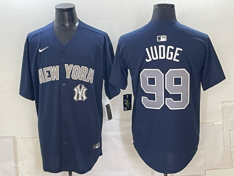 Men 2026 New York Yankees #99 Judge blue Nike MLB Jersey 09180012->->